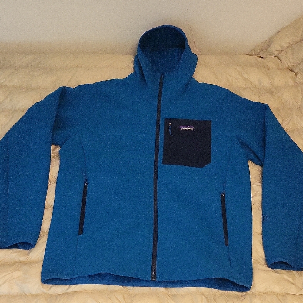Patagonia R2 Techface Hoody Mens Large Blue